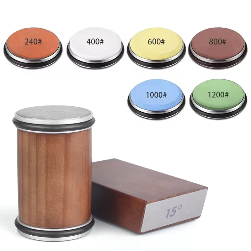 Rolling Knife Sharpener Magnetic Knife Holder Diamond Sharpening Stone Kit with 15 and 20 Degrees Angle Roller Kitchen Accessory