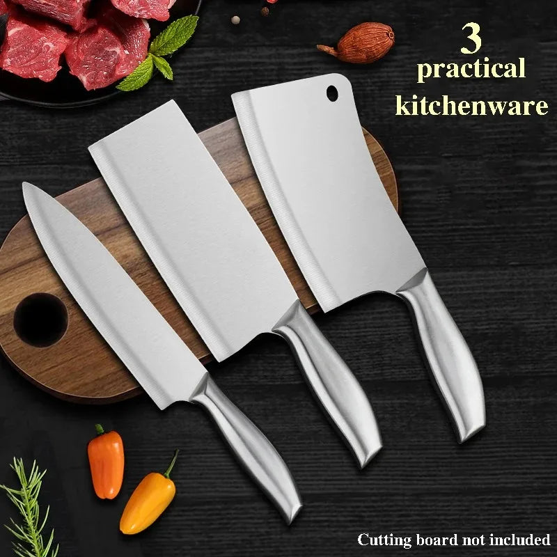 New 5-Piece Forged Stainless Steel Knife Set