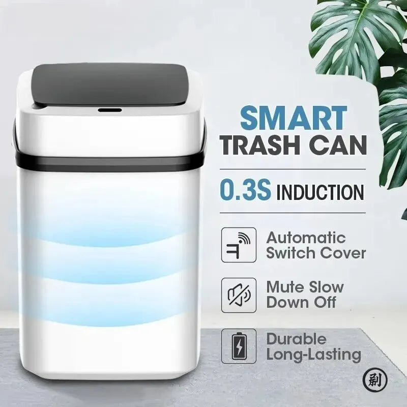 Kitchen Trash Bin 13L Smart Garbage Bucket Waste Bins Dustbin Smart Trash Can Kitchen